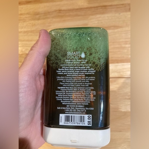 Bath & Body Works smart soap refill vanilla bean Noel. 8.75 oz size - Picture 3 of 3